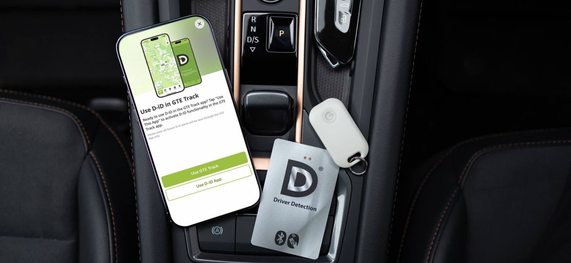 A phone with D-iD information, Driver Detect Card, Driver Detection Tag